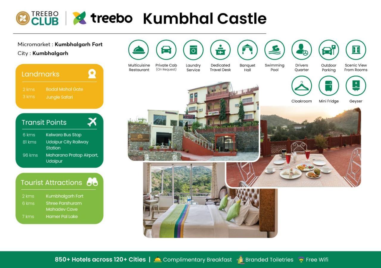 Treebo Kumbhal Castle, 2 Km From Kumbalgarh Fort Kumbhalgarh Exteriör bild